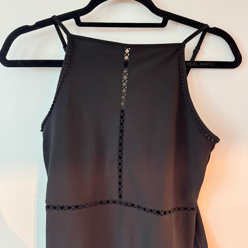 Black High-Neck Bodysuit - Picture 2 of 11